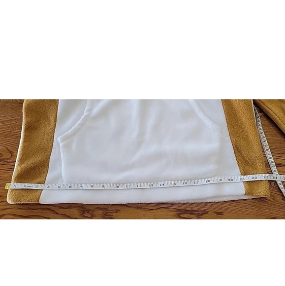 Foot Locker Soft Fleece Hoodie Sweatshirt White and Tan Size Medium-New With Tag - Picture 9 of 10